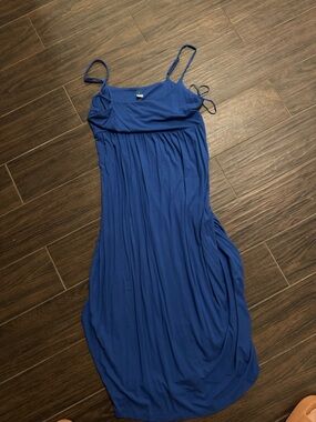 Old Navy Royal Blue Spaghetti-Strap Maxi Dress